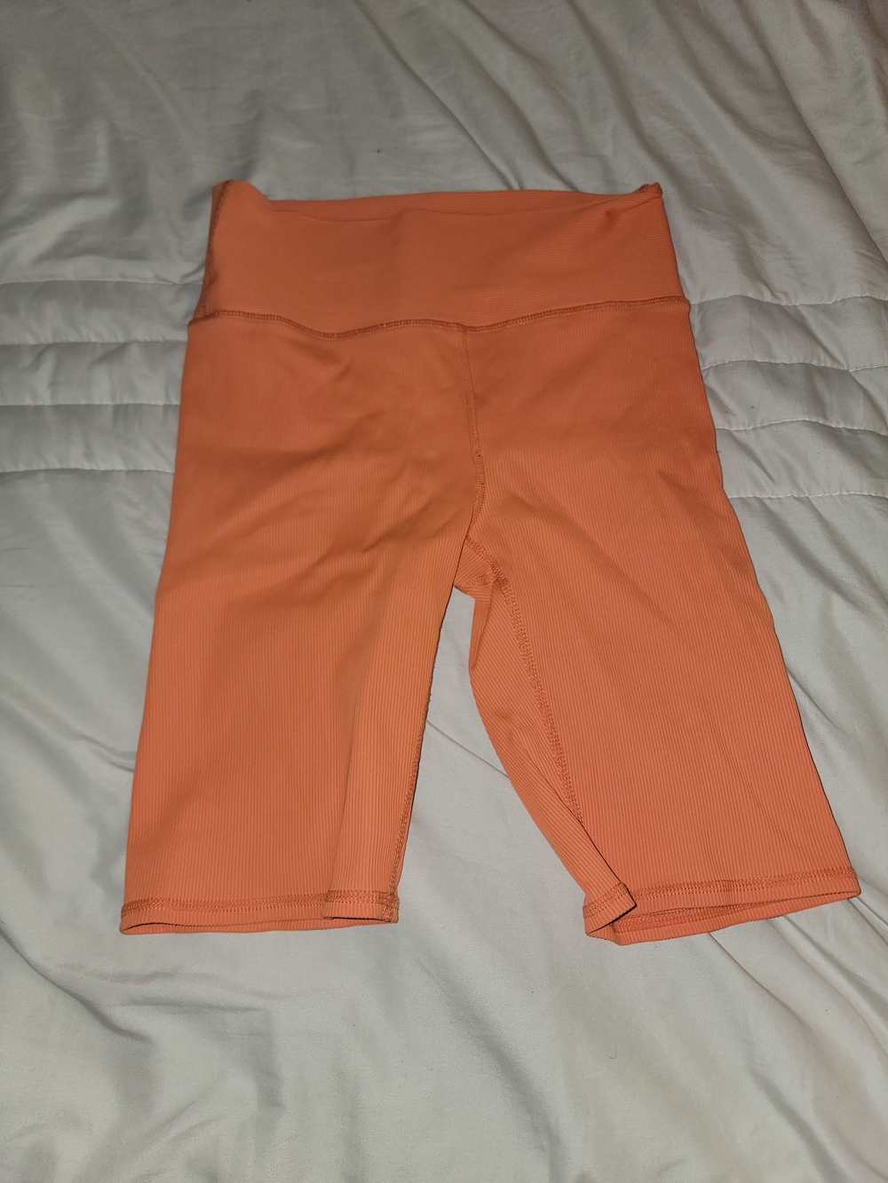 Woman's Orange Active Bike Shorts